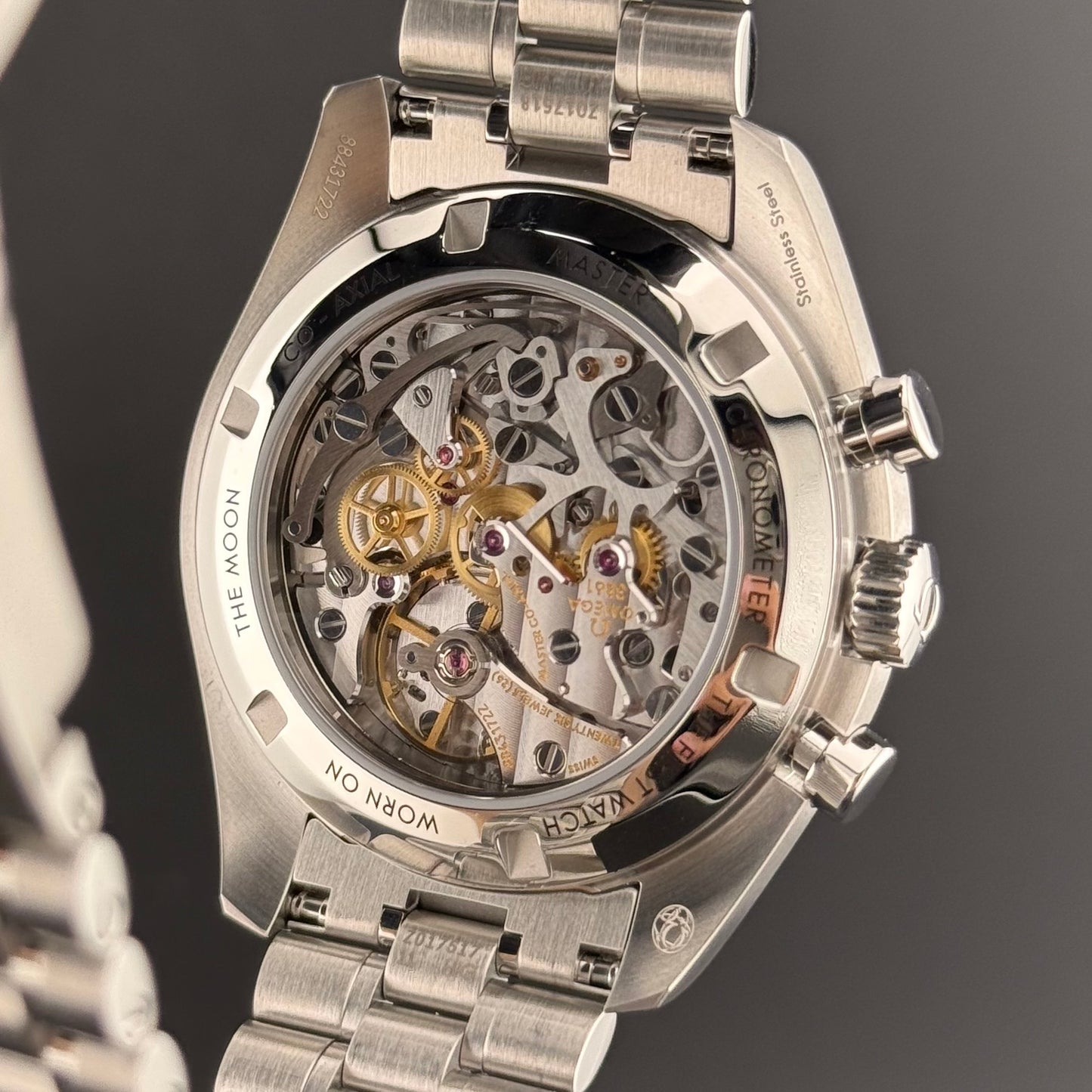 NEW Omega Speedmaster Moonwatch Sapphire White 310.30.42.50.04.001