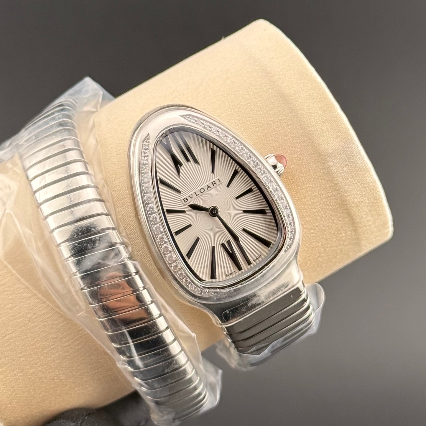 NEW Bvlgari Serpenti Tubogas White Diamond 101827