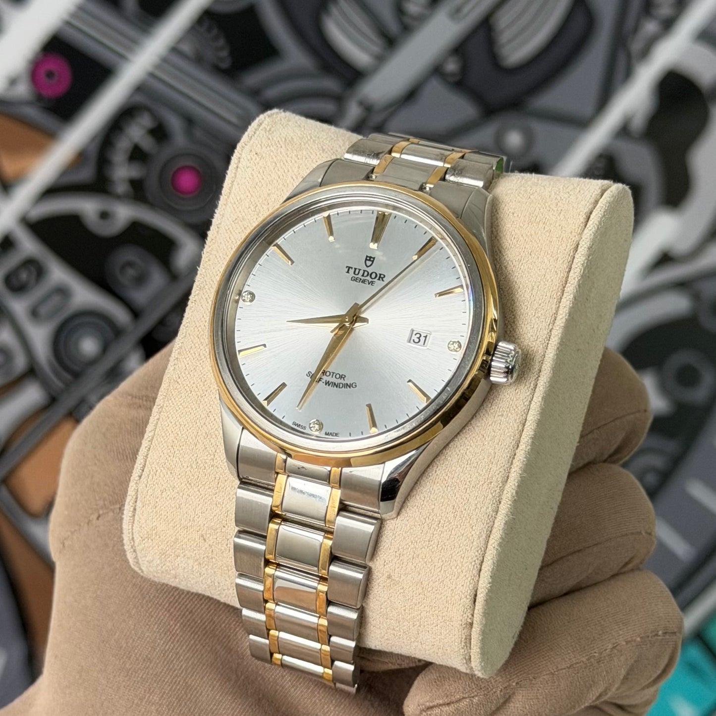 Tudor Style Diamond Dial 12703