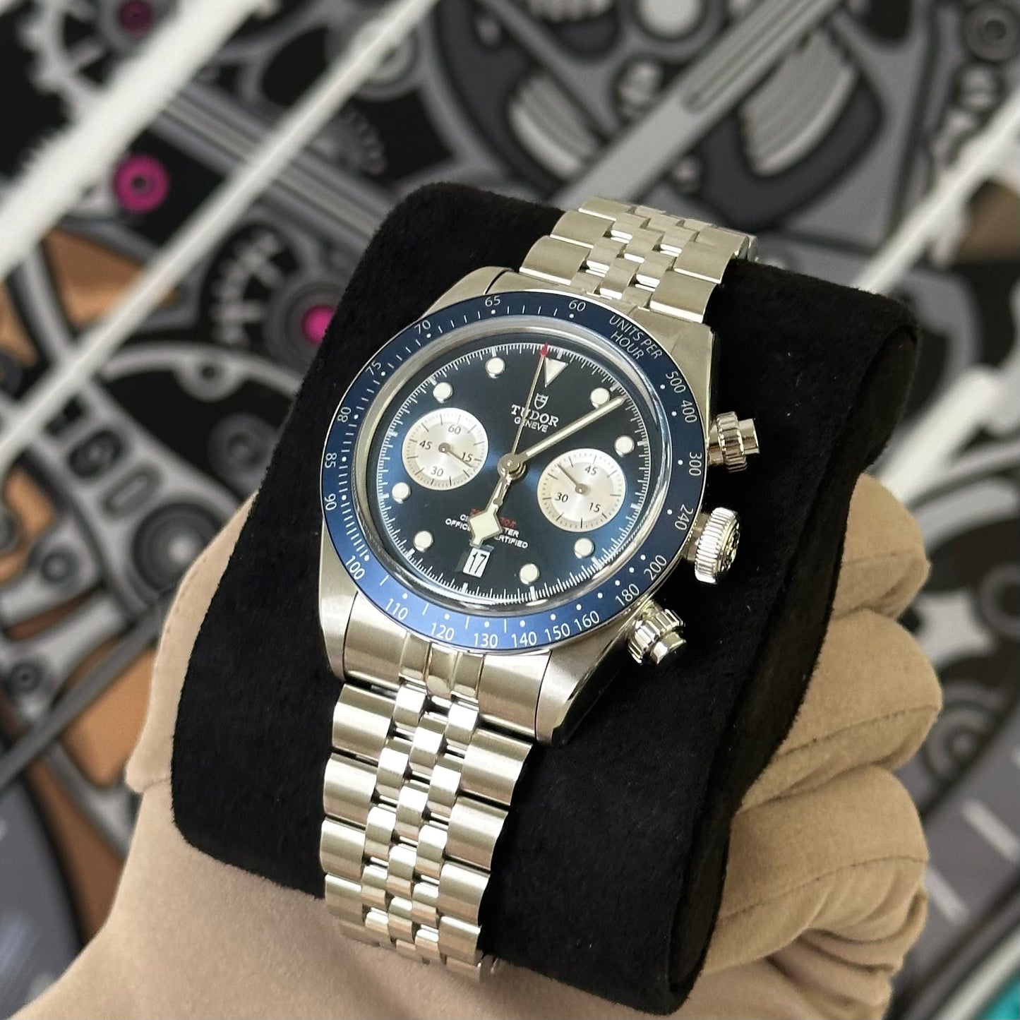 NEW Tudor Black Bay Chrono Blue 79360B