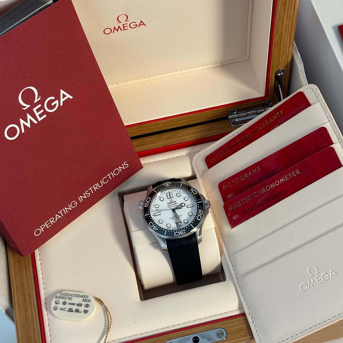 Omega Seamaster 300M White Wave Dial 210.32.42.20.04.001