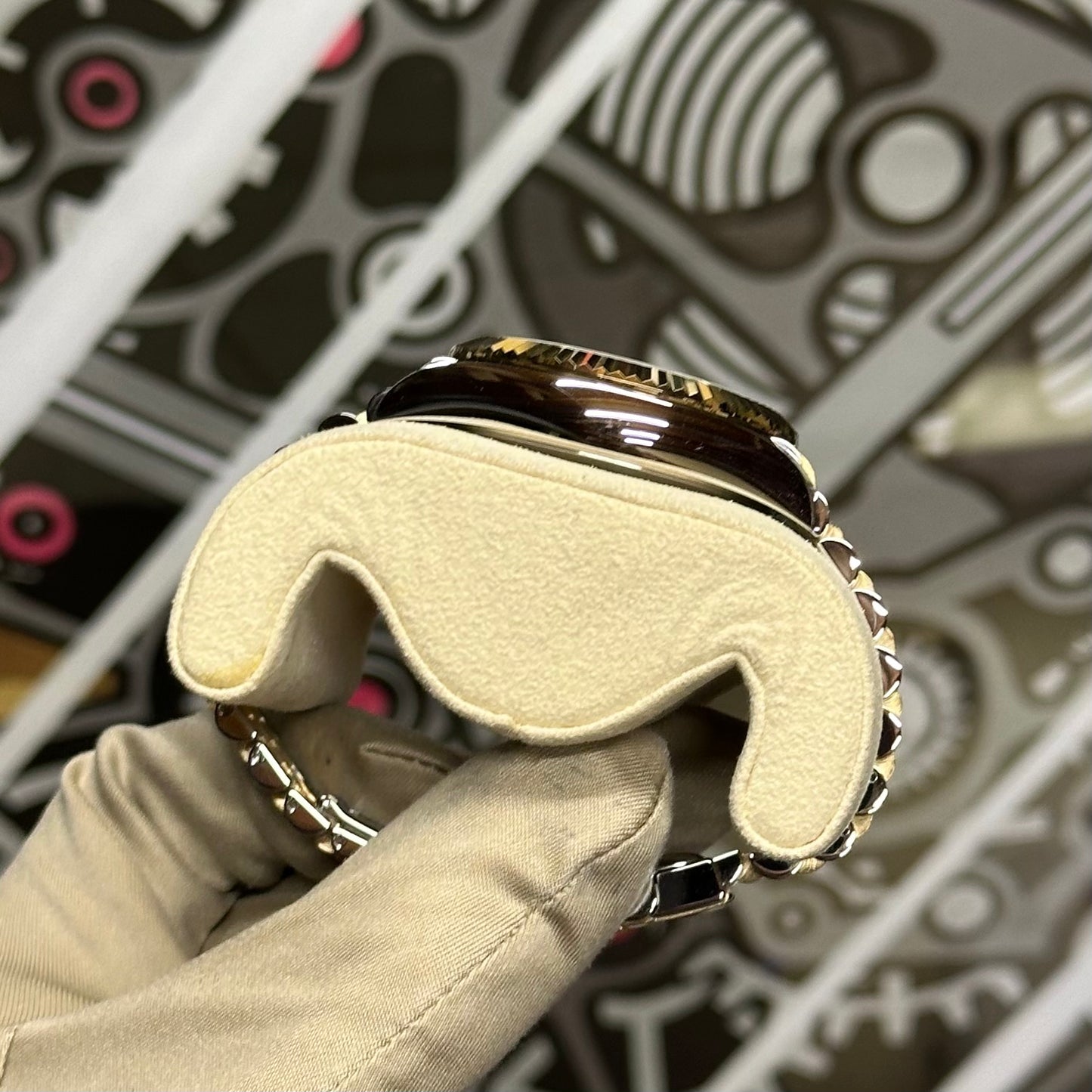 Rolex Two Tone SkyDweller Black Dial Jubilee 336933