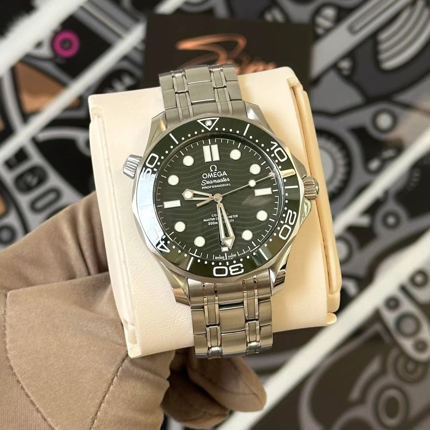 Omega Seamaster Green Dial 210.30.42.20.10.001