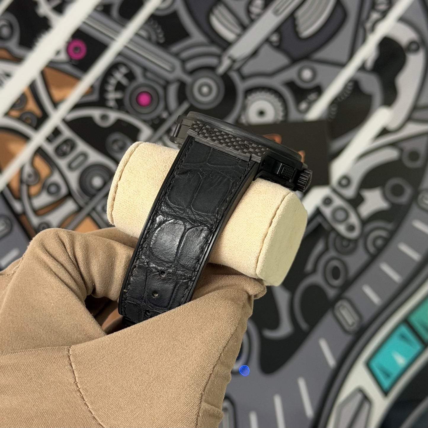 Hublot Big Bang Carbon Black Dial 301.QX.1740.GR