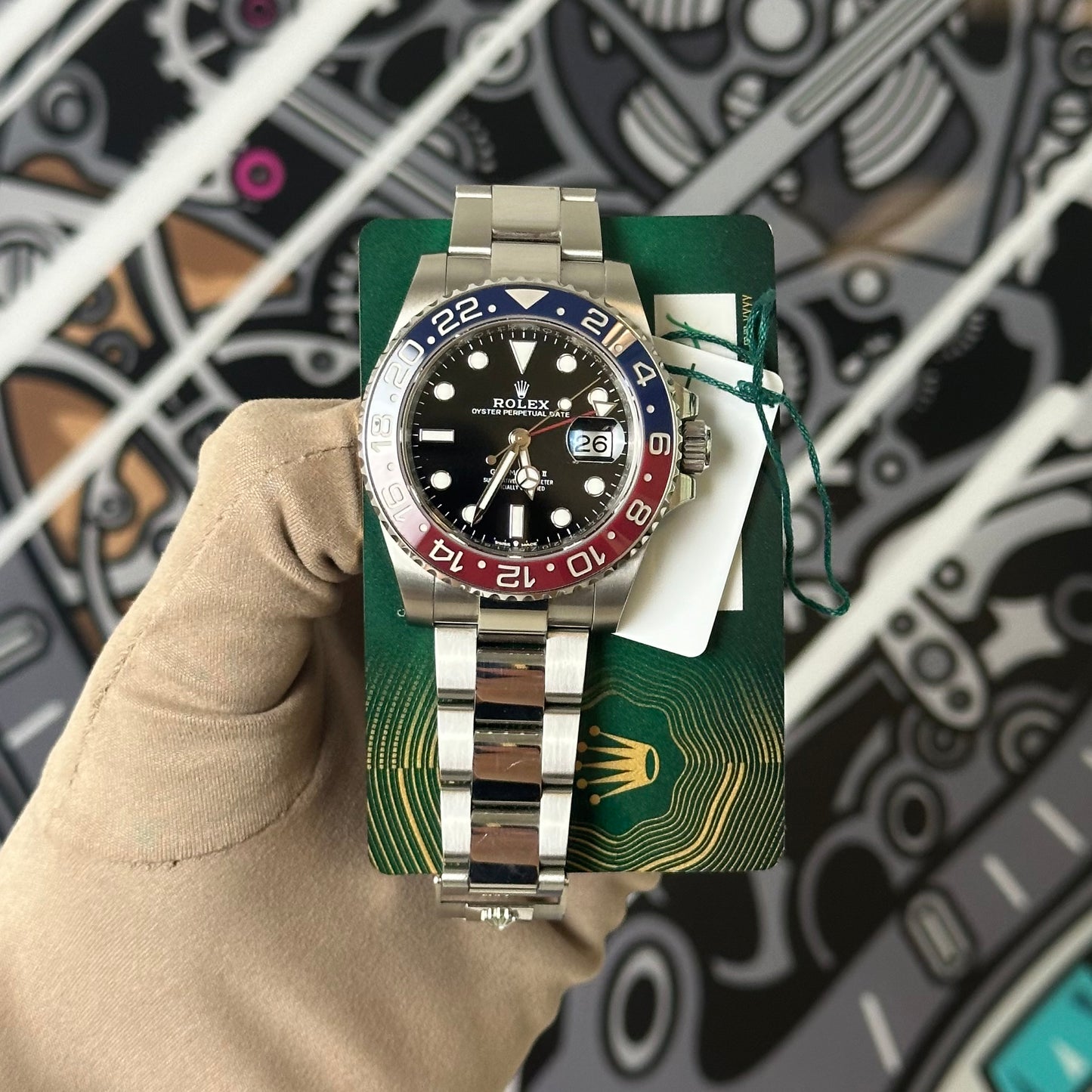 Rolex GMT Master II Pepsi Oyster 
126710BLRO