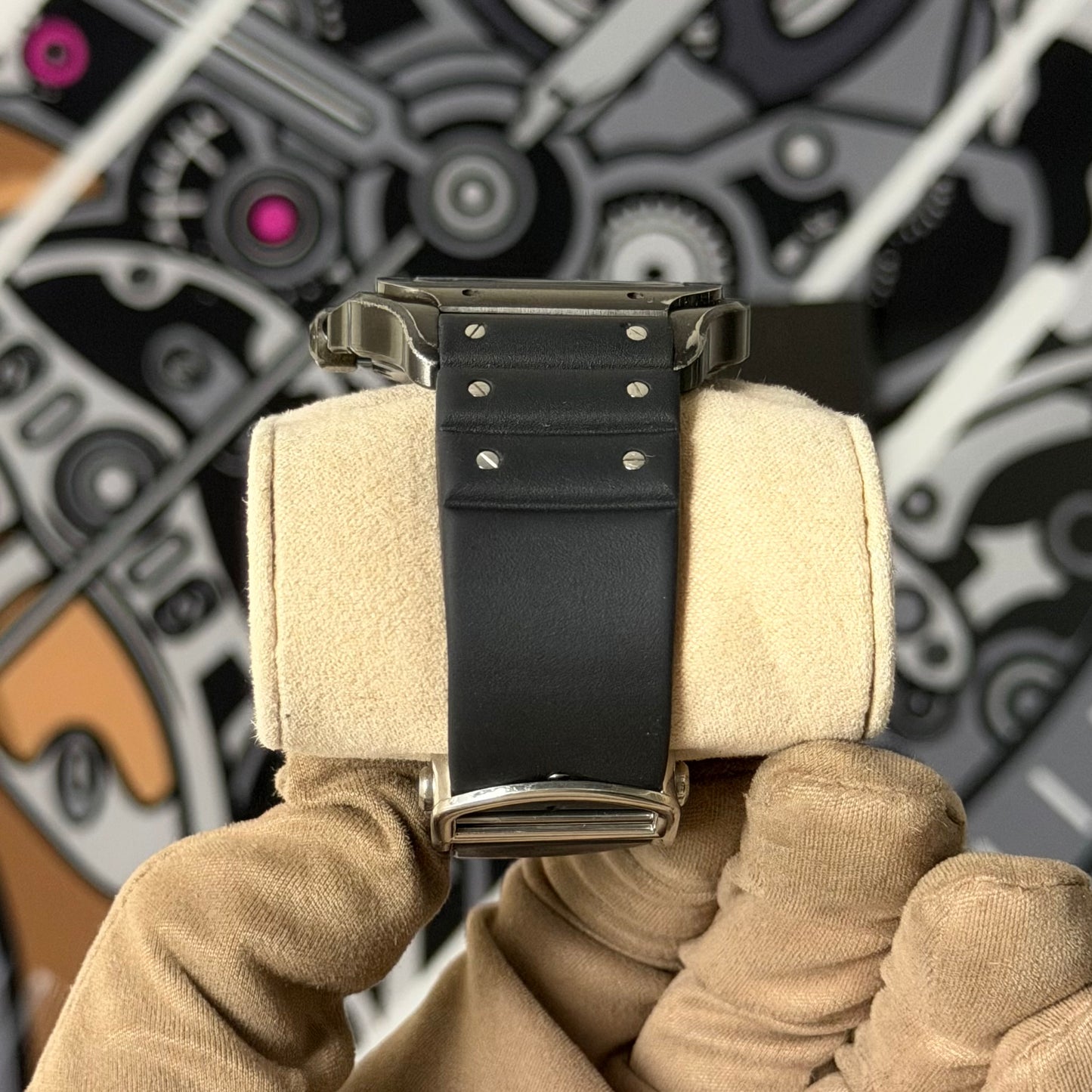 Cartier Santos Large Black Dial WSSA0039