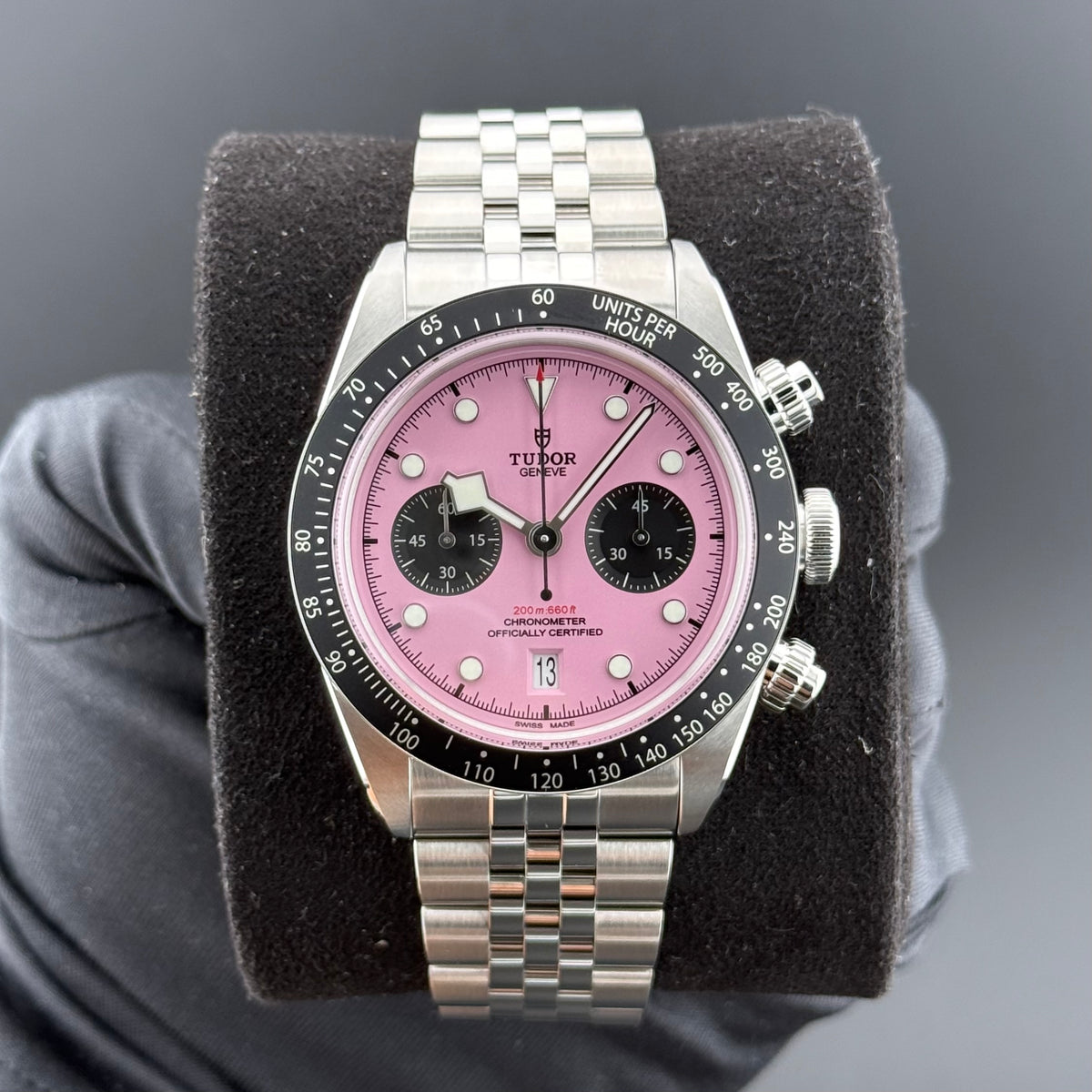 NEW Tudor Black Bay Chrono Pink Flamingo 79360N