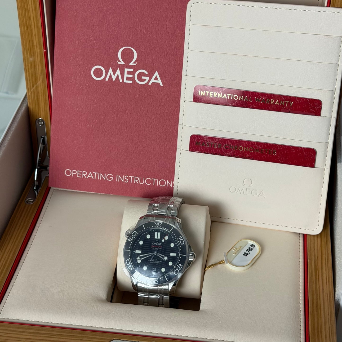 NEW Omega Seamaster 300 Black Dial 210.30.42.20.01.001