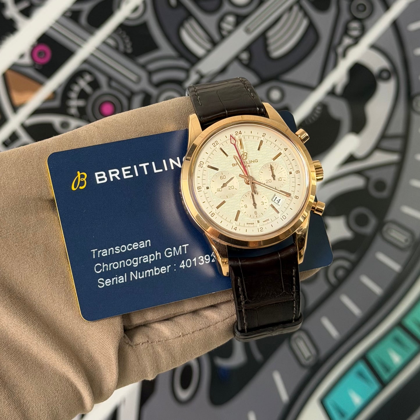 Breitling TransOcean Chrono 18K Rose Gold 
Limited Edition 200 RB0451