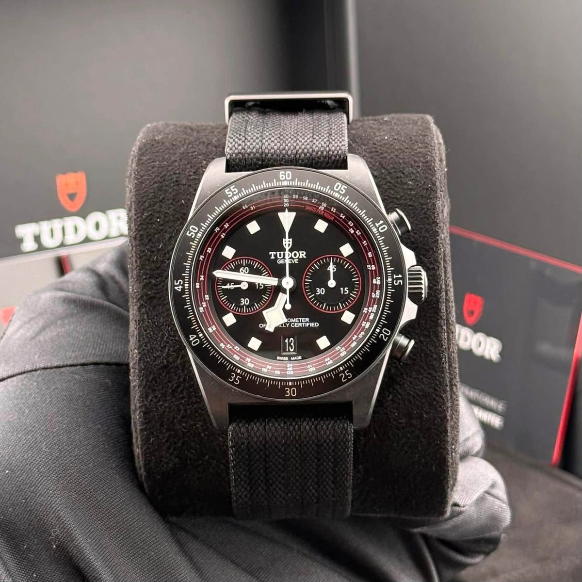 NEW Tudor FXD Chrono 43mm Black Carbon 25827KN