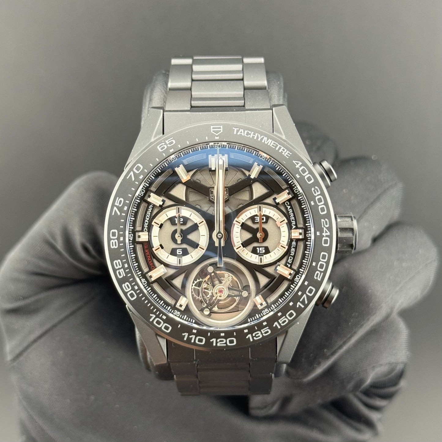 TAG Heuer Carrera Chronograph Tourbillon Ceramic 45mm CAR5A90