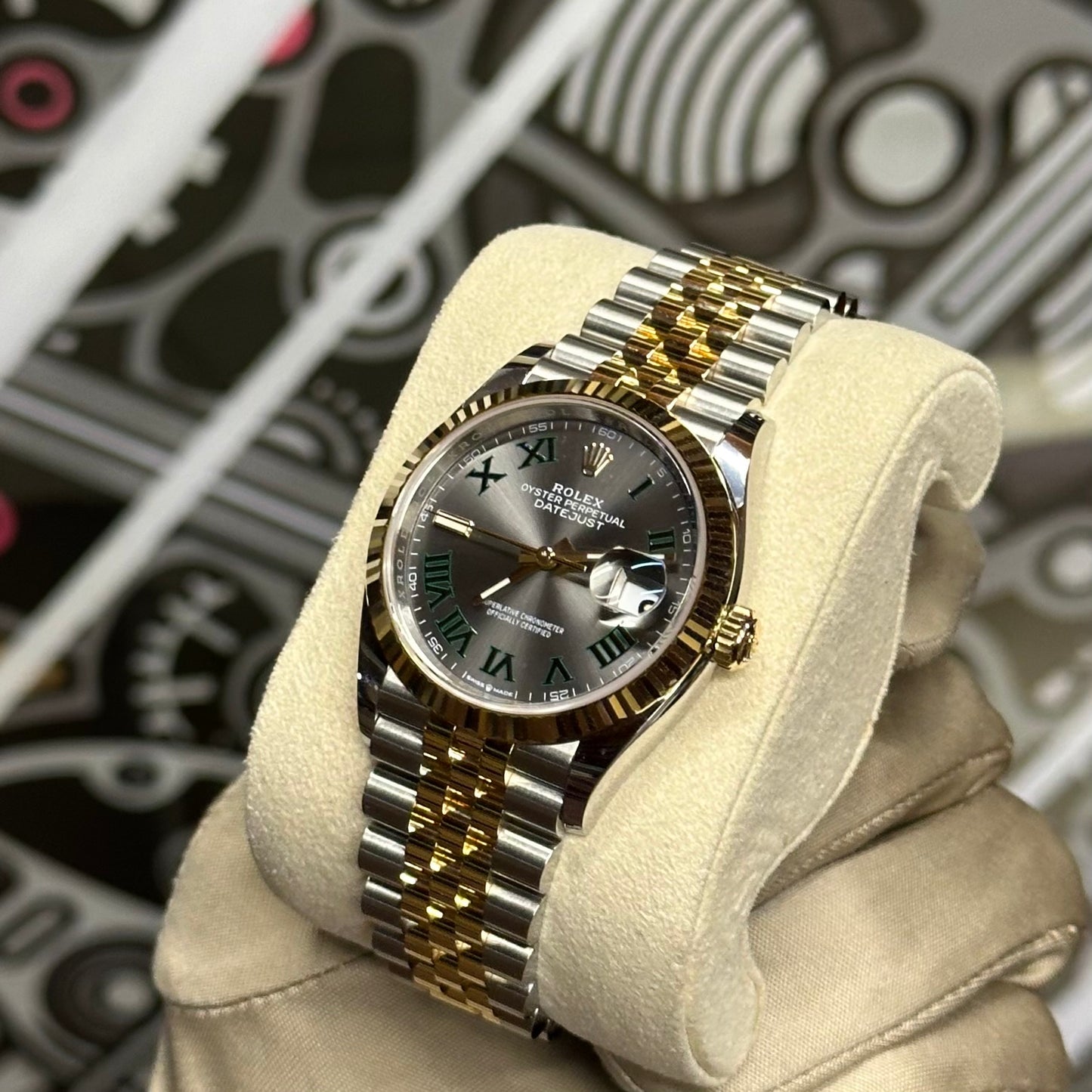 Rolex Datejust 36 Two Tone Wimbledon Dial 126233
