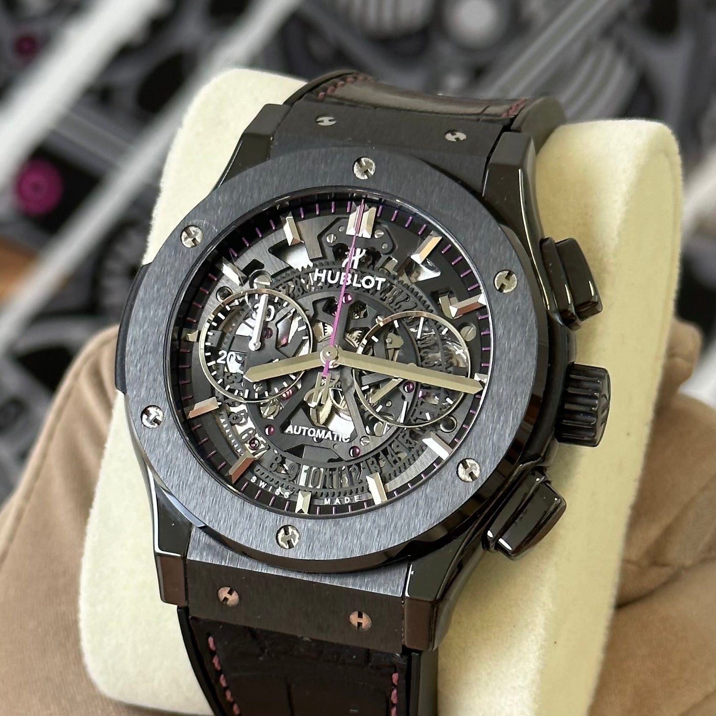 Hublot Classic Fusion Aero Womanity Black Skeleton 525.CM.0179.LR.WTY14