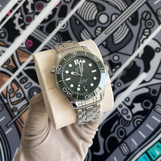 NEW Omega Seamaster Green Dial 210.30.42.20.10.001