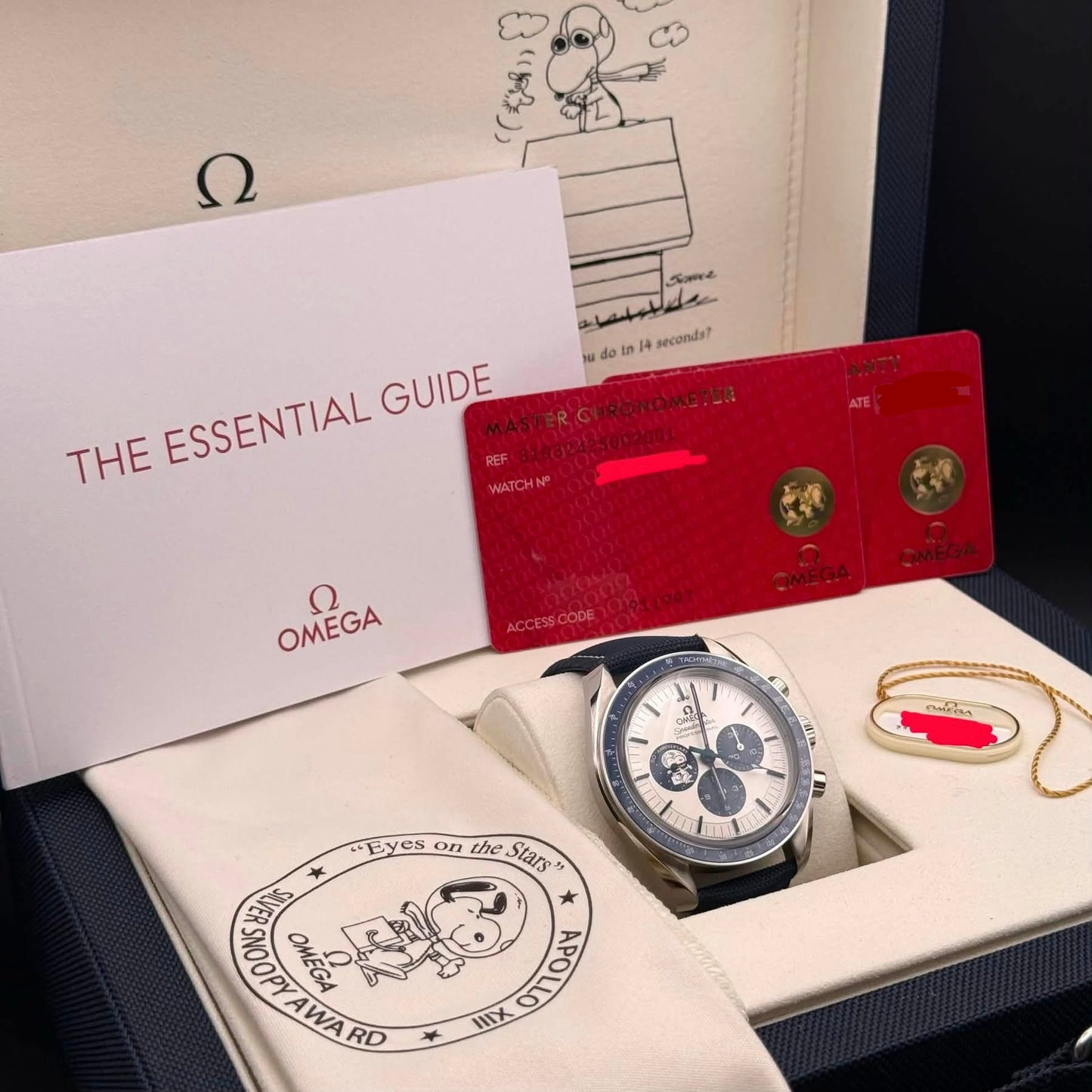 NEW Omega Speedmaster Silver Snoopy 50th Anniversary 310.32.42.50.02.001