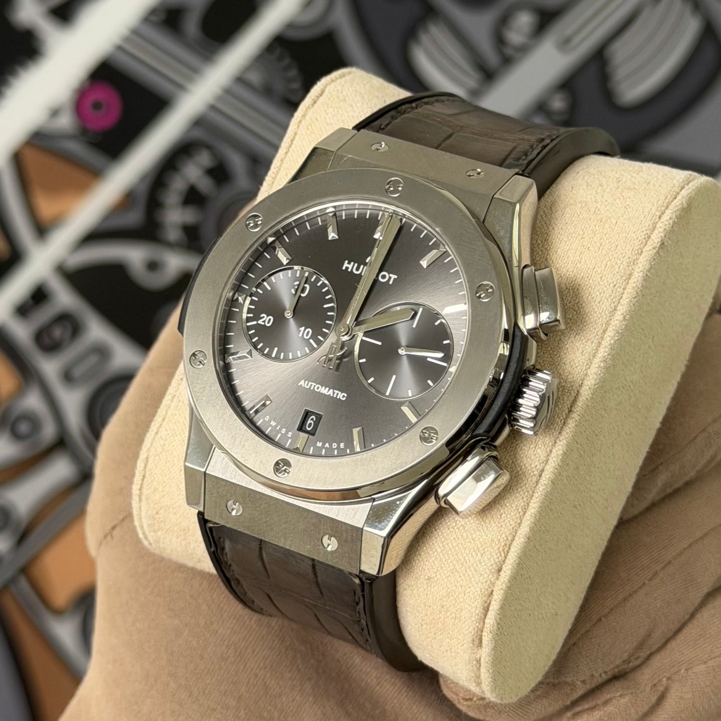 Hublot Classic Fusion Racing Grey Chronograph Titanium 521.NX.7071.LR