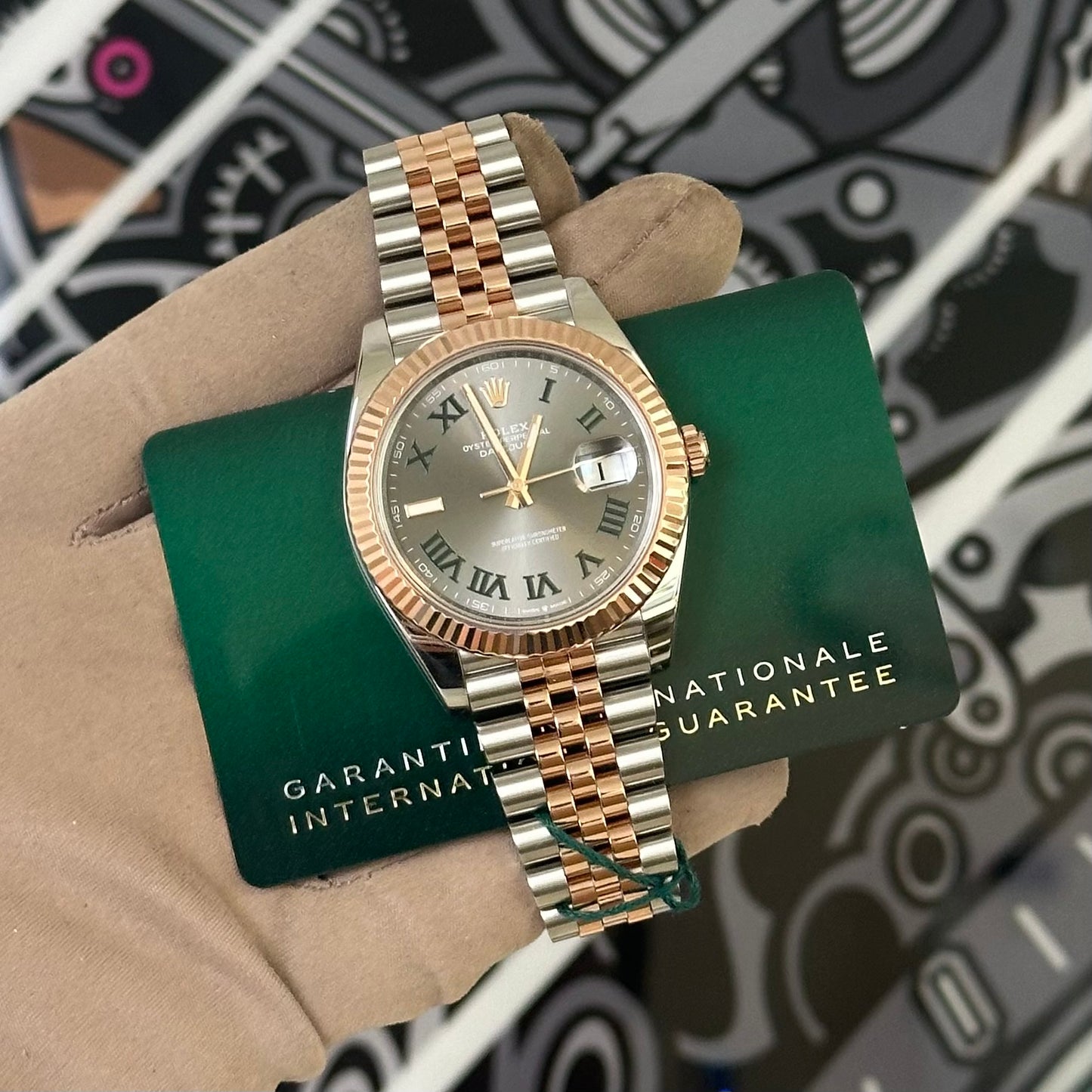 Rolex DJ41 Rose Gold Wimbledon jubilee 126331