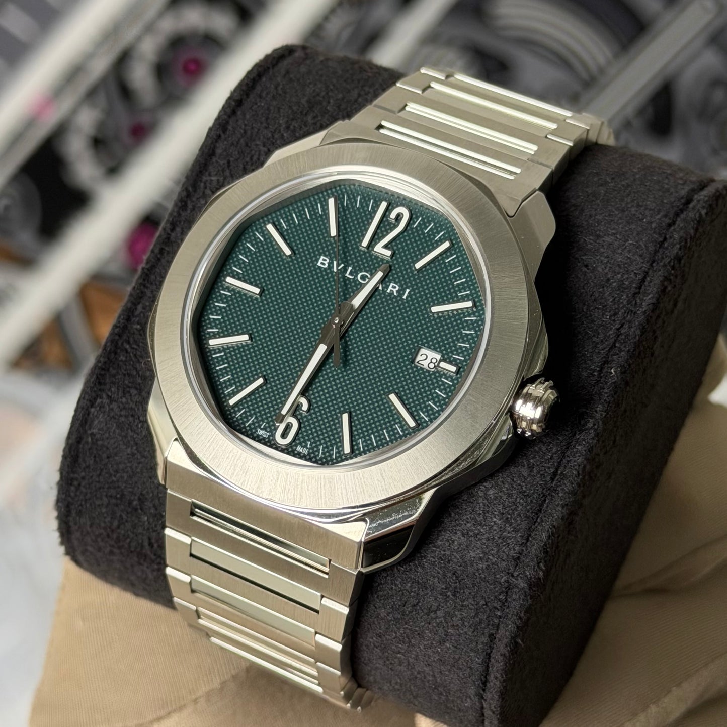 NEW Bvlgari Octo Roma Green 104091