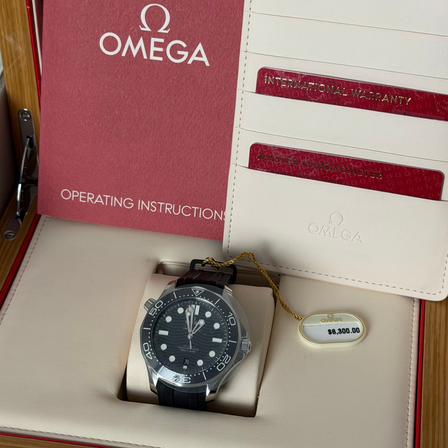 NEW Omega Seamaster 300 White Dial 210.32.42.01.001