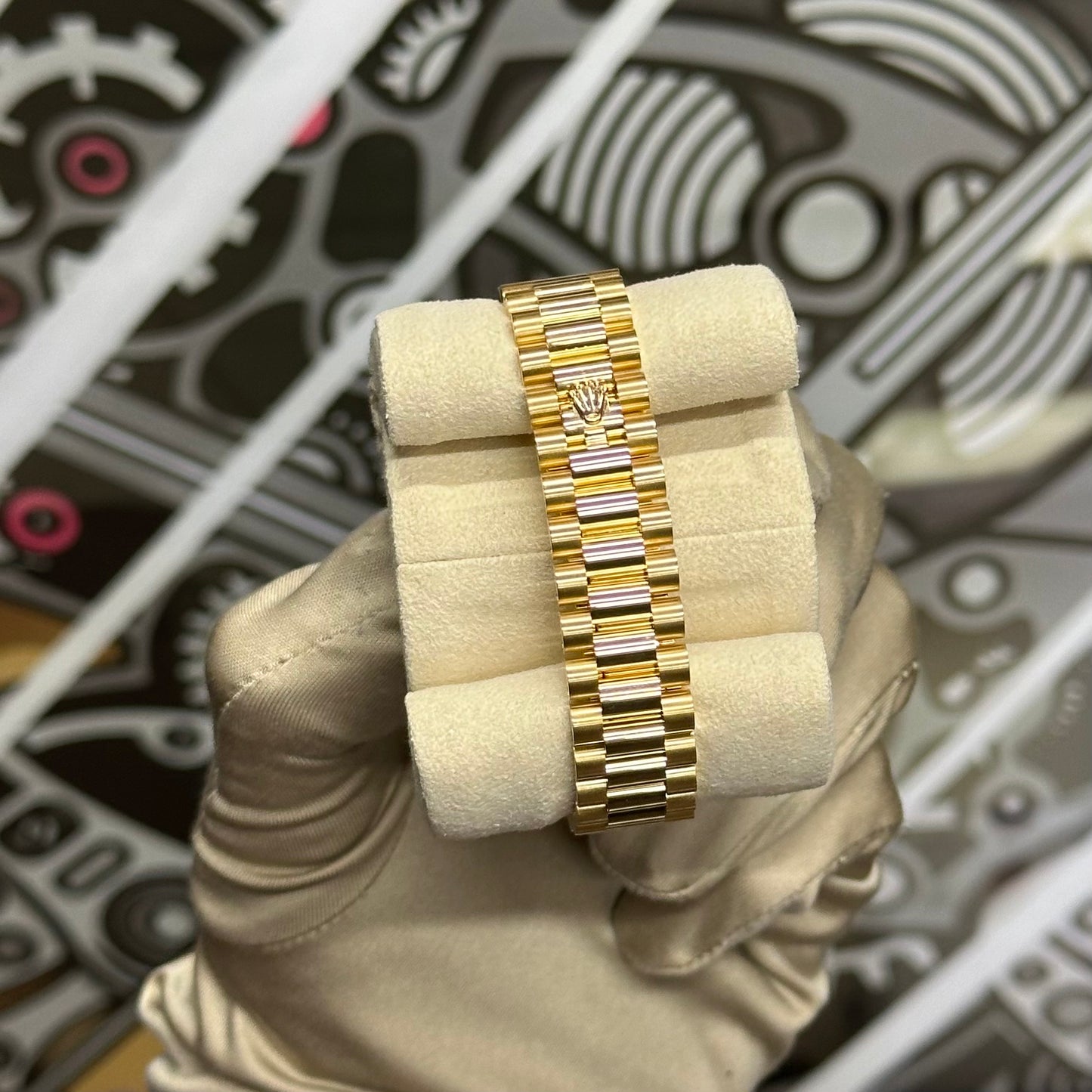 Rolex DJ31 Yellow Gold Floral Diamond Dial 278288RBR