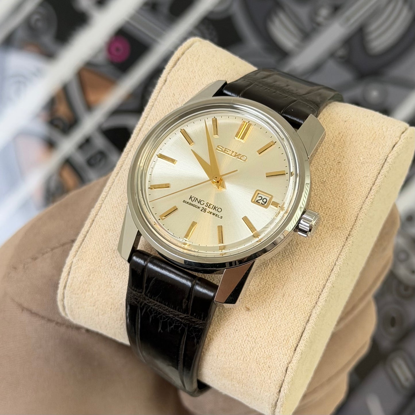 Seiko King Seiko Limited Edition Champagne Dial SJE087