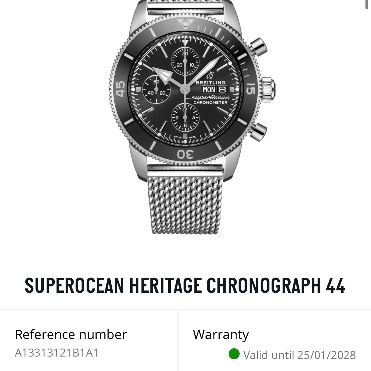 NEW Breitling SueprOcean Heritage Chrono 44 A13313