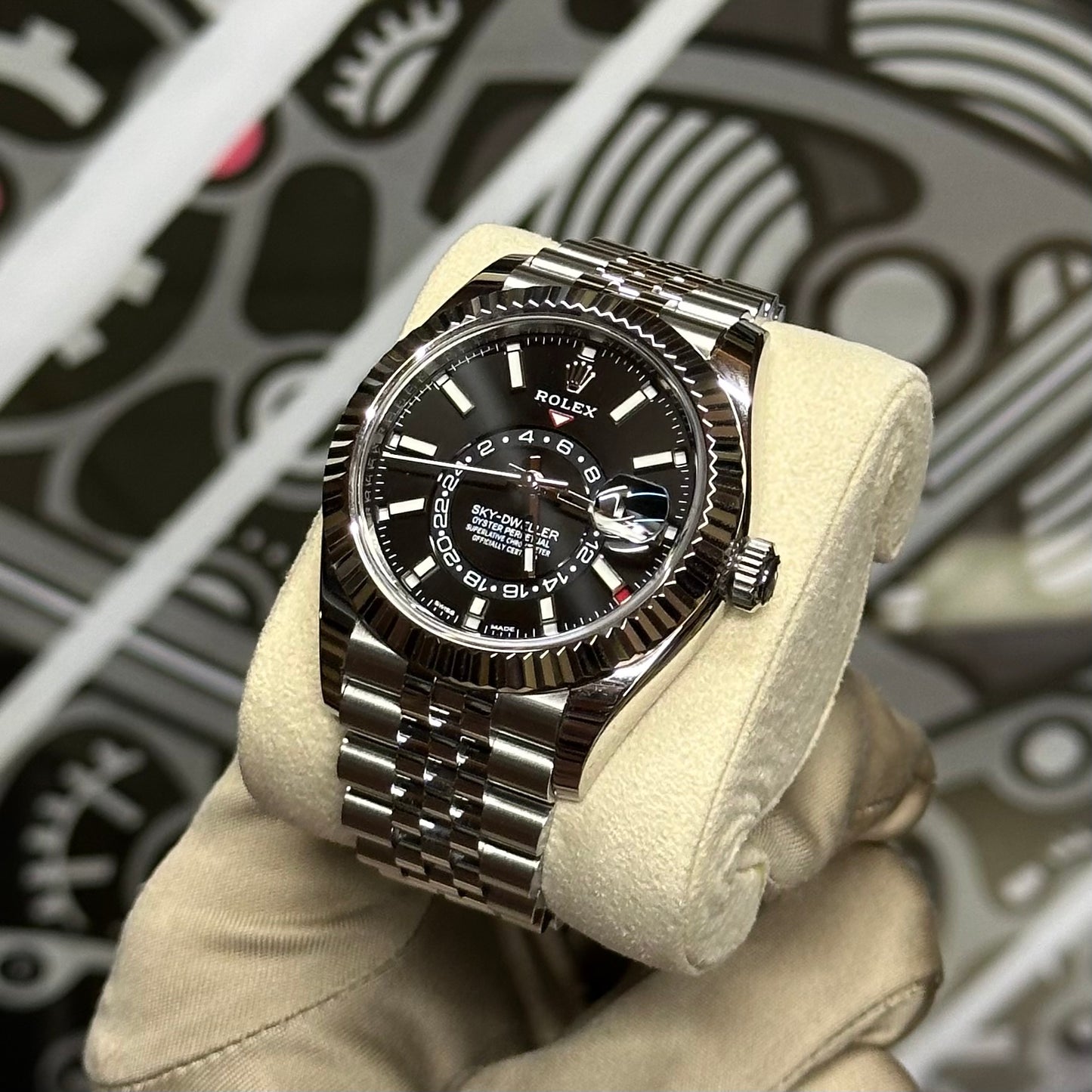 Rolex SkyDweller Black Dial Jubilee 326934