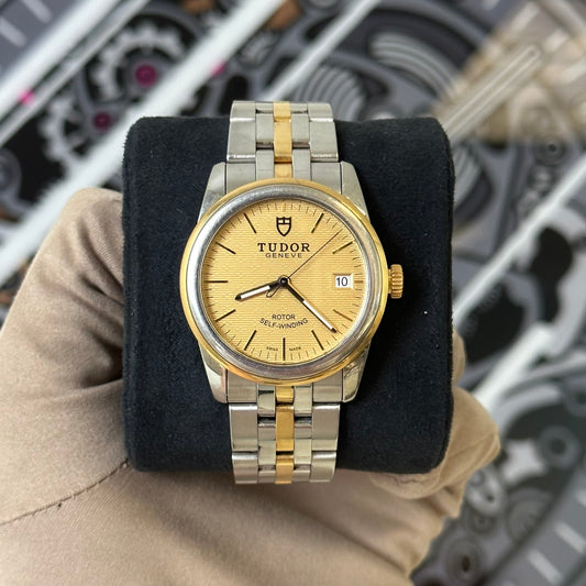 Tudor Glamour Date Gold Dial 55003