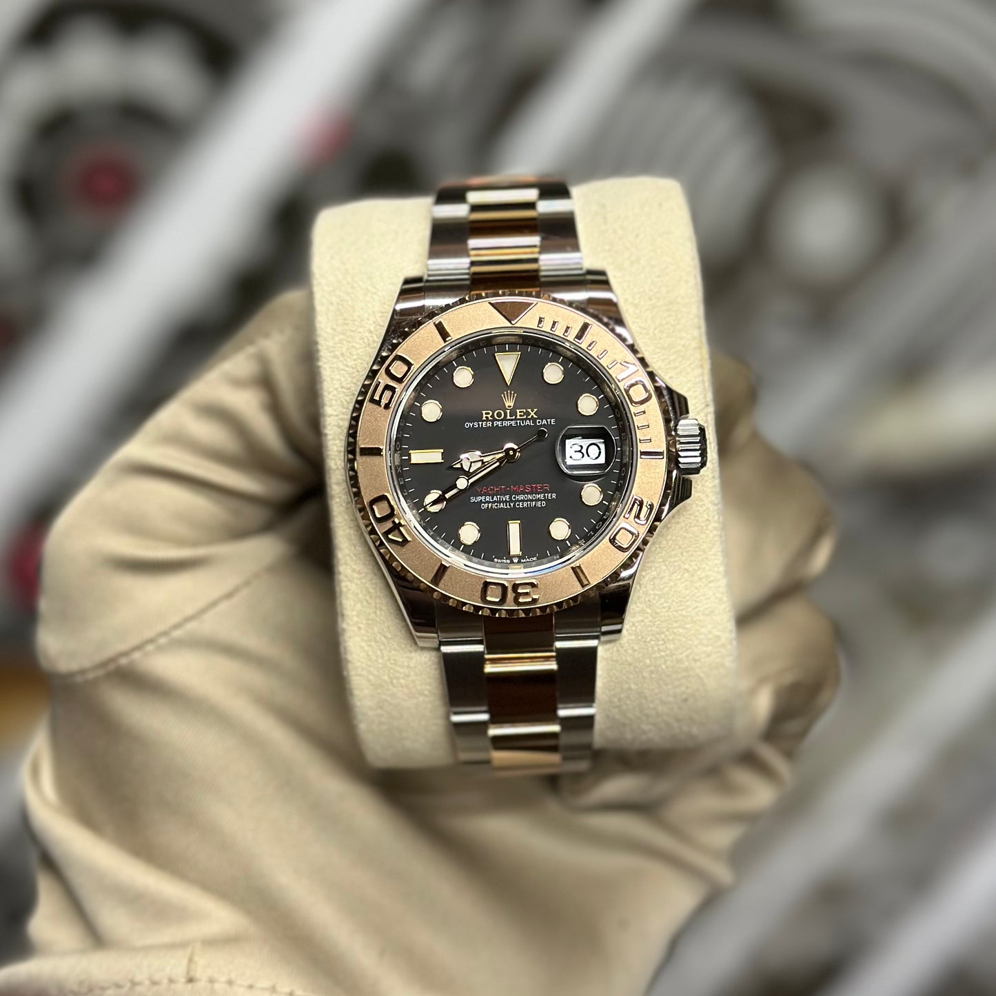 Rolex Yachtmaster Two Tone Black Dial 126621