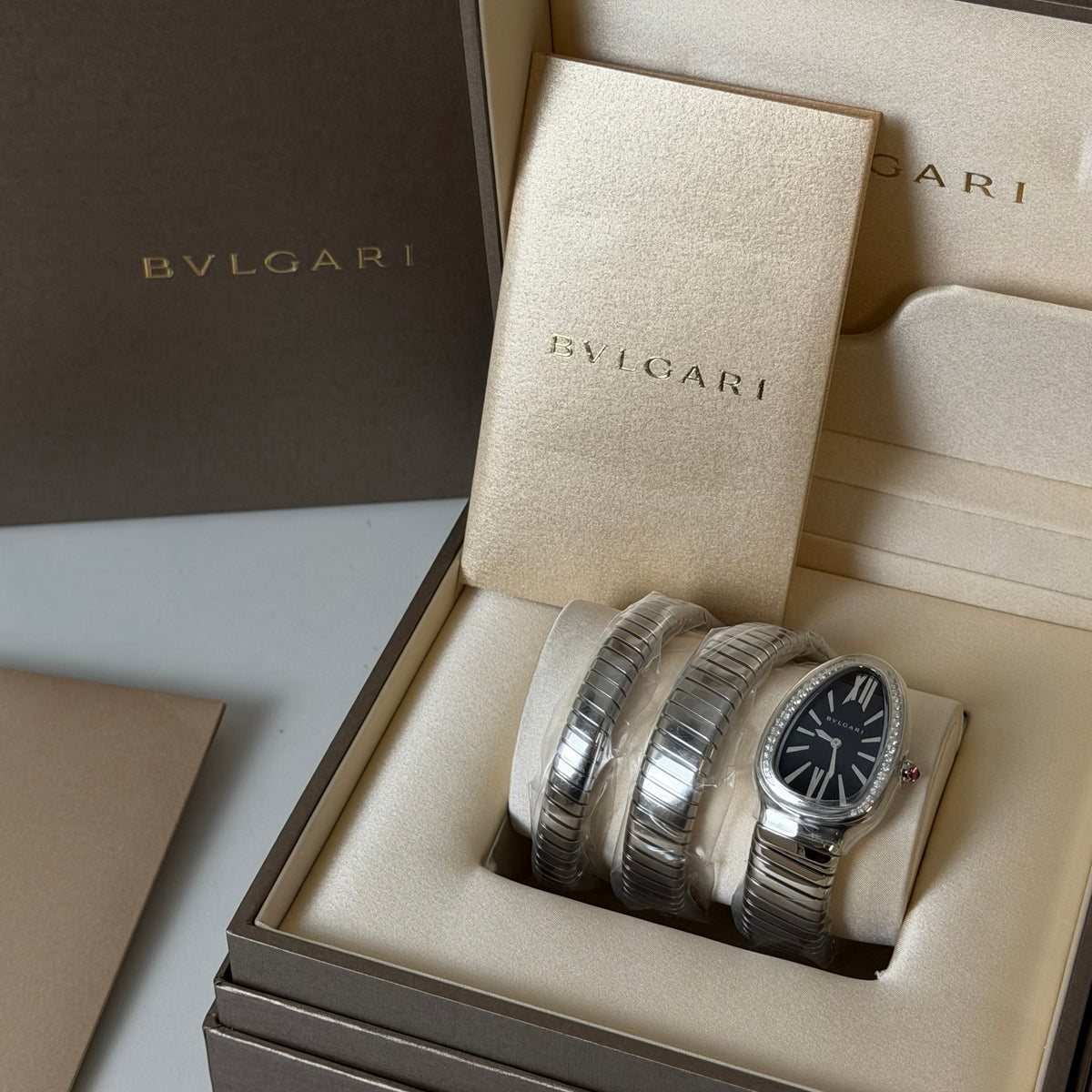 NEW Bvlgari Serpenti Tubogas Steel 103433