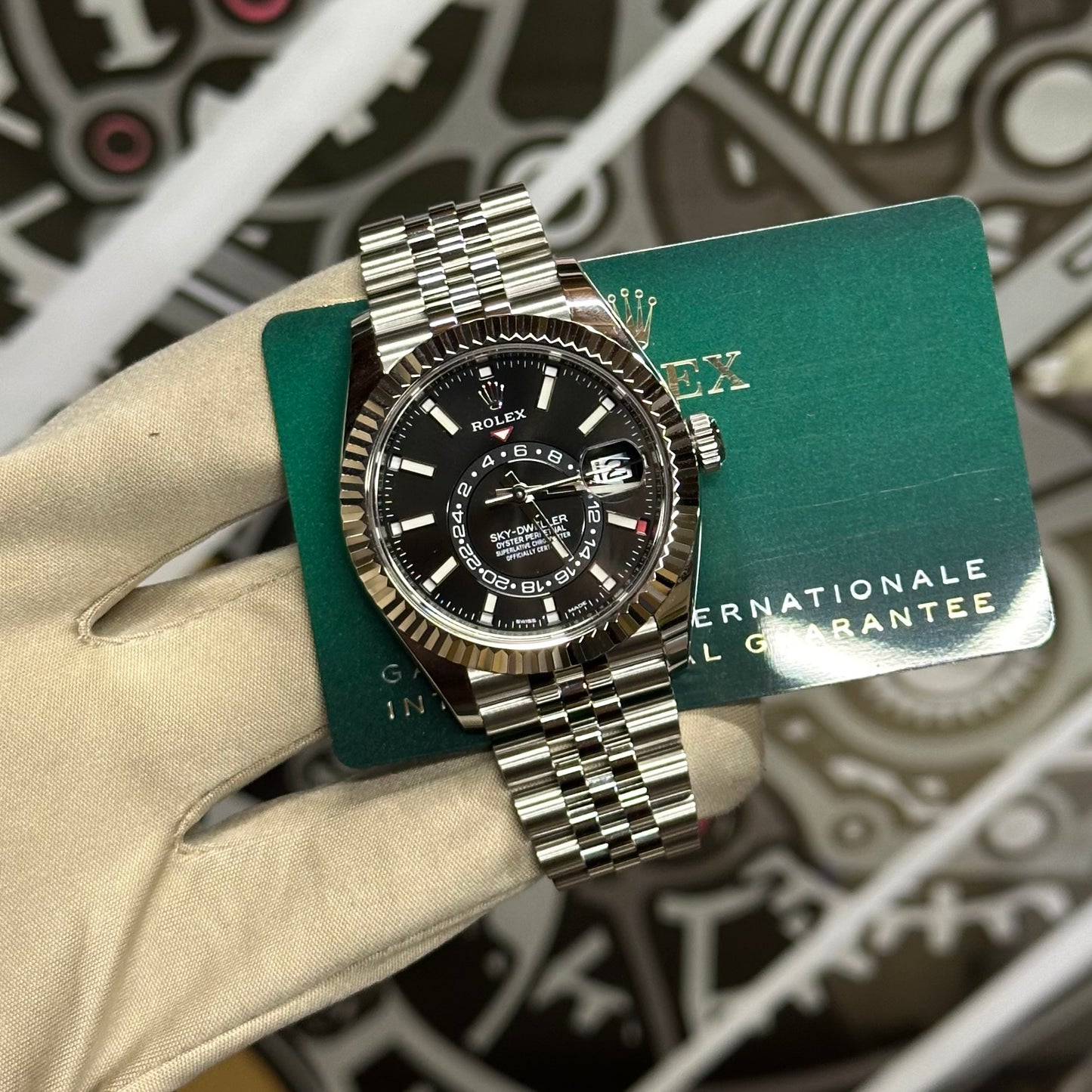 Rolex SkyDweller Black Dial Jubilee 326934
