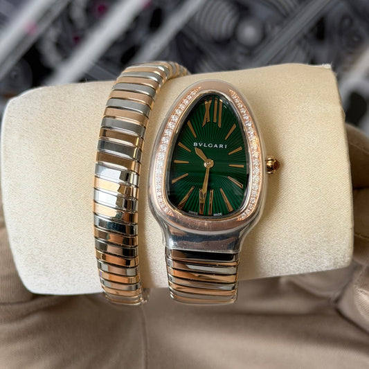 NEW Bvlgari Serpenti Tubogas Rose Gold & Steel 102790