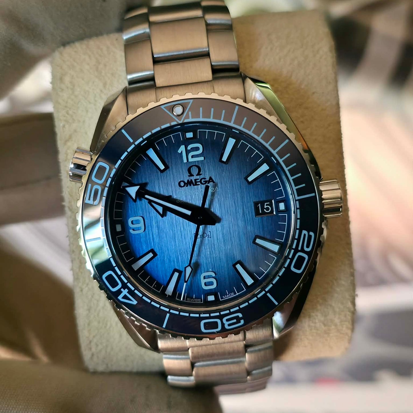 NEW Omega Seamaster PO Summer Blue 215.30.40.20.03.002