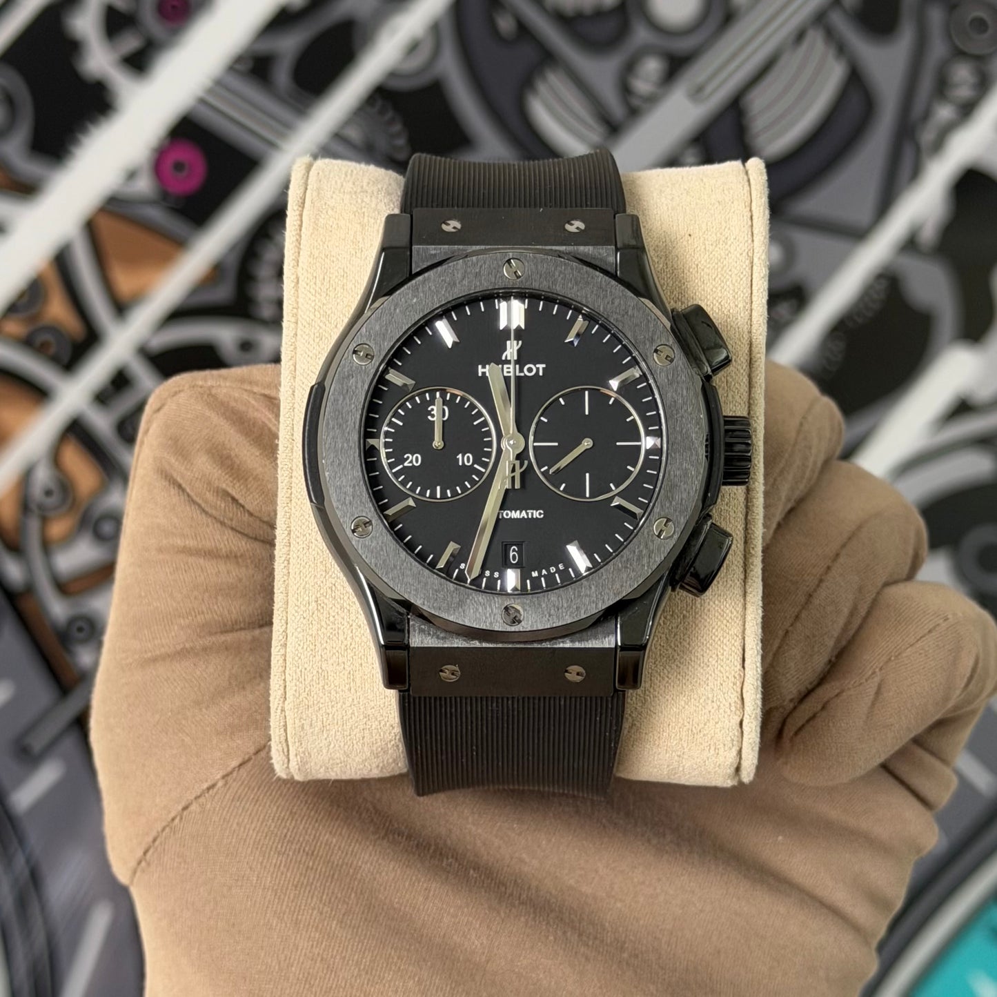 Hublot Classic Fusion “Black Magic” ceramic 521.CM.1171.RX
