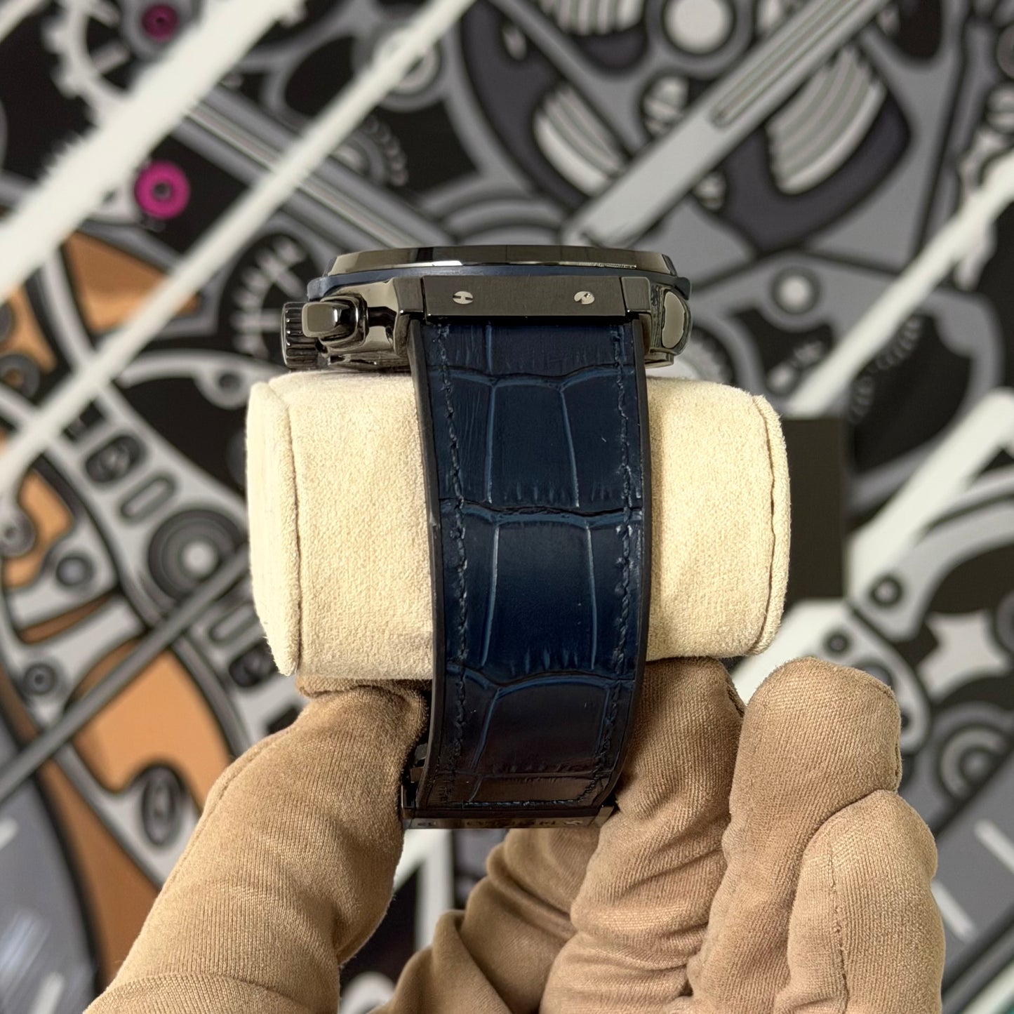 Hublot Classic Fusion Chronograph Ceramic Blue 521.CM.7170.LR