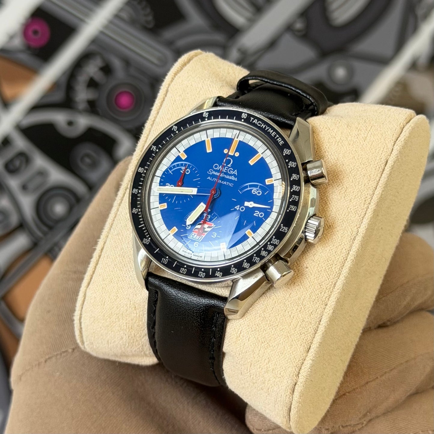 Omega Speedmaster Michael Schumacher Blue Dial 3810.80.08