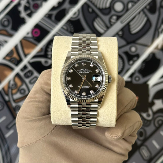 Rolex DJ36 Diamond Black Diamond Dial 126234