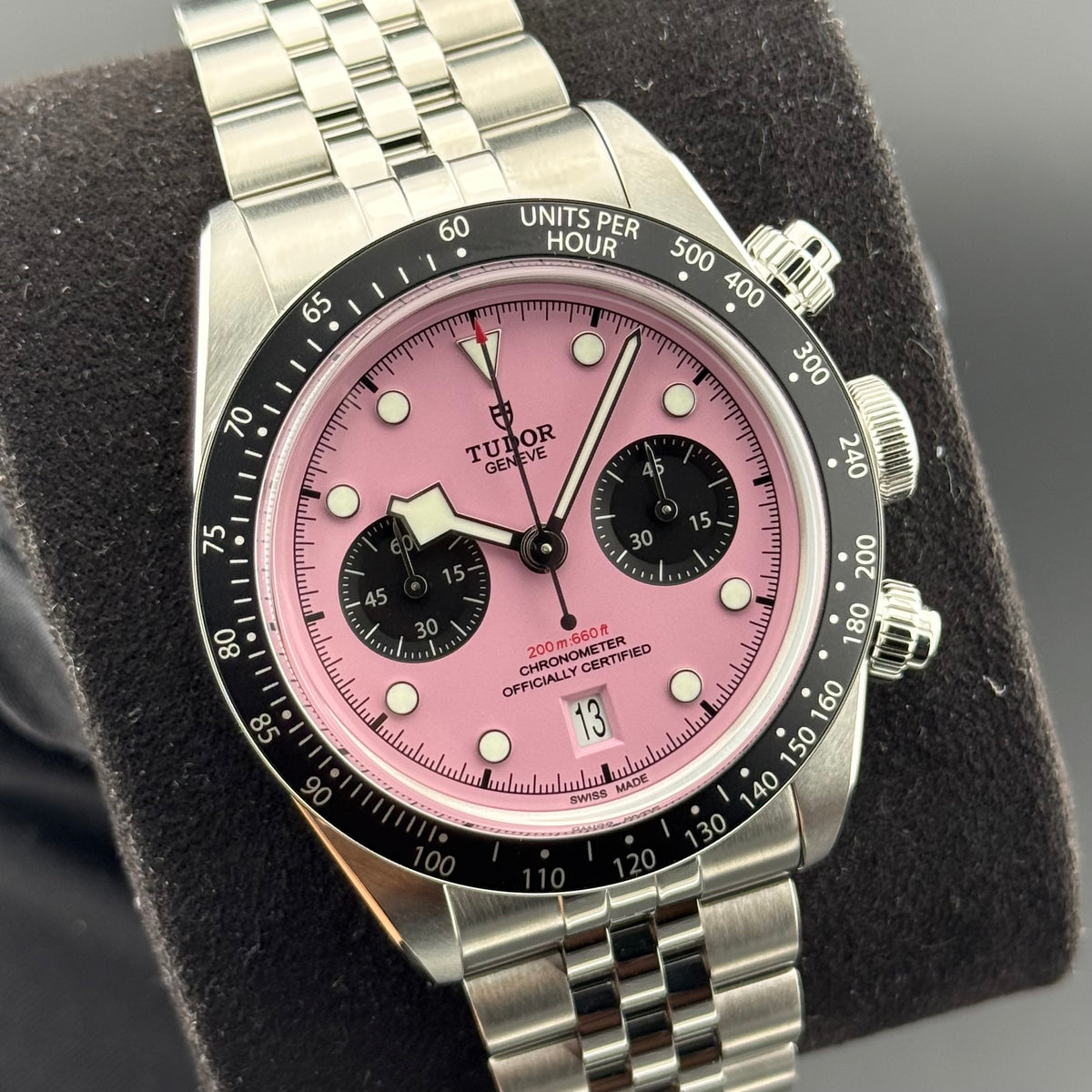 NEW Tudor Black Bay Chrono Pink Flamingo 79360N