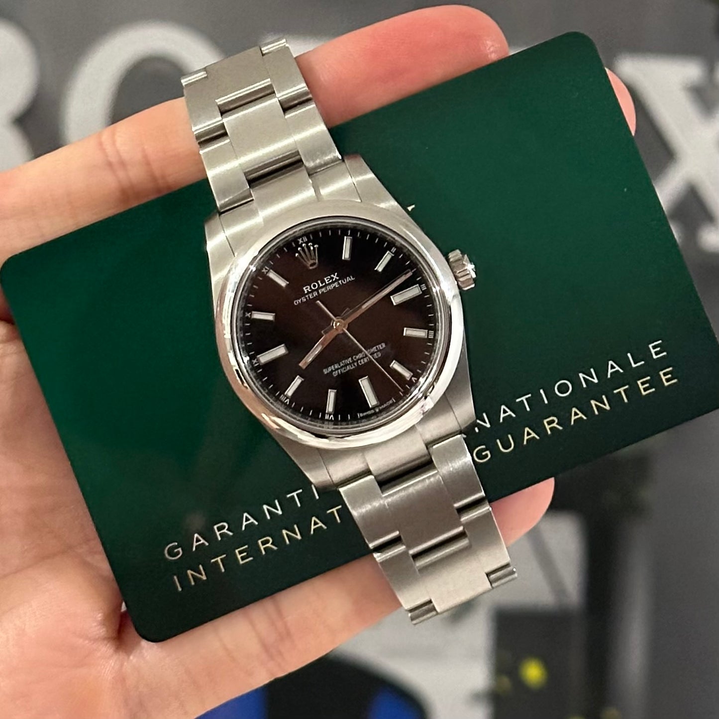 Rolex OP34 Black 124200