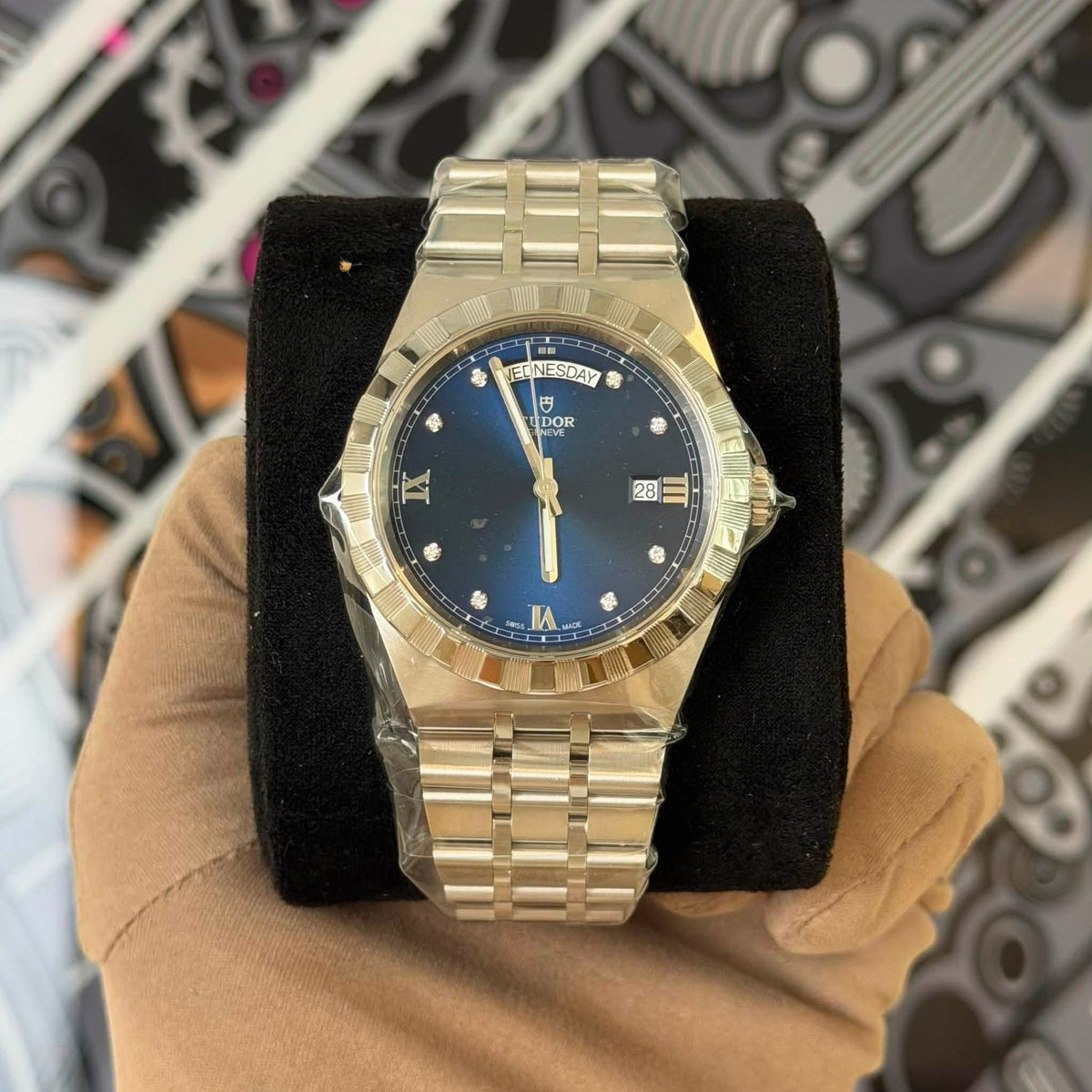 NEW Tudor Royal Blue Diamond Dial 28600