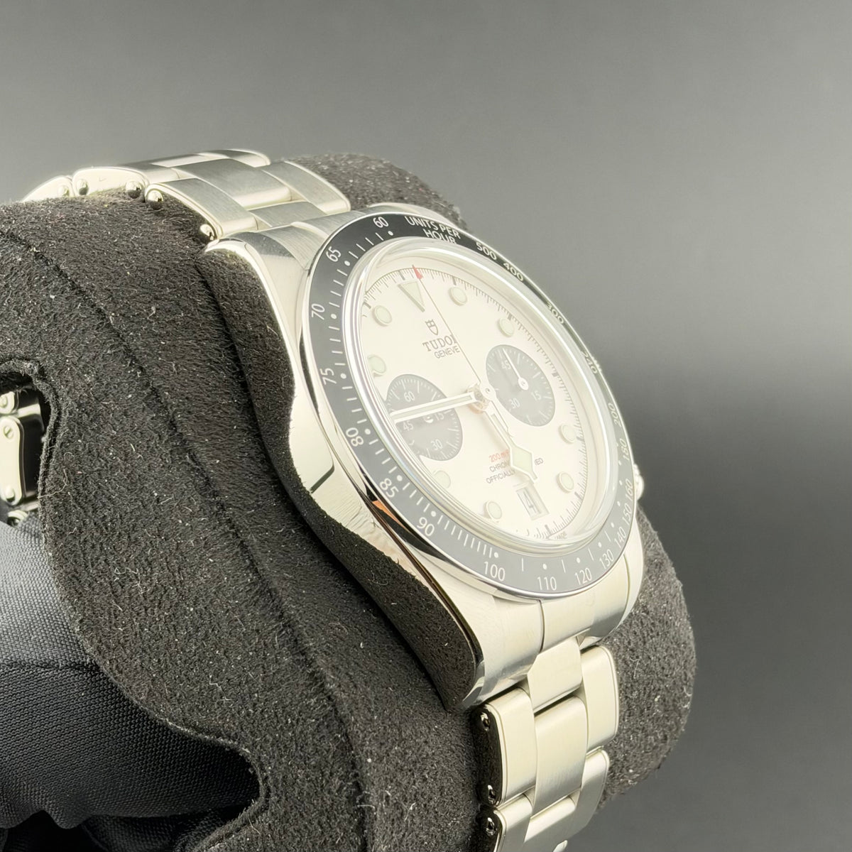 NEW Tudor Black Bay Chrono White 3-Link 79360N