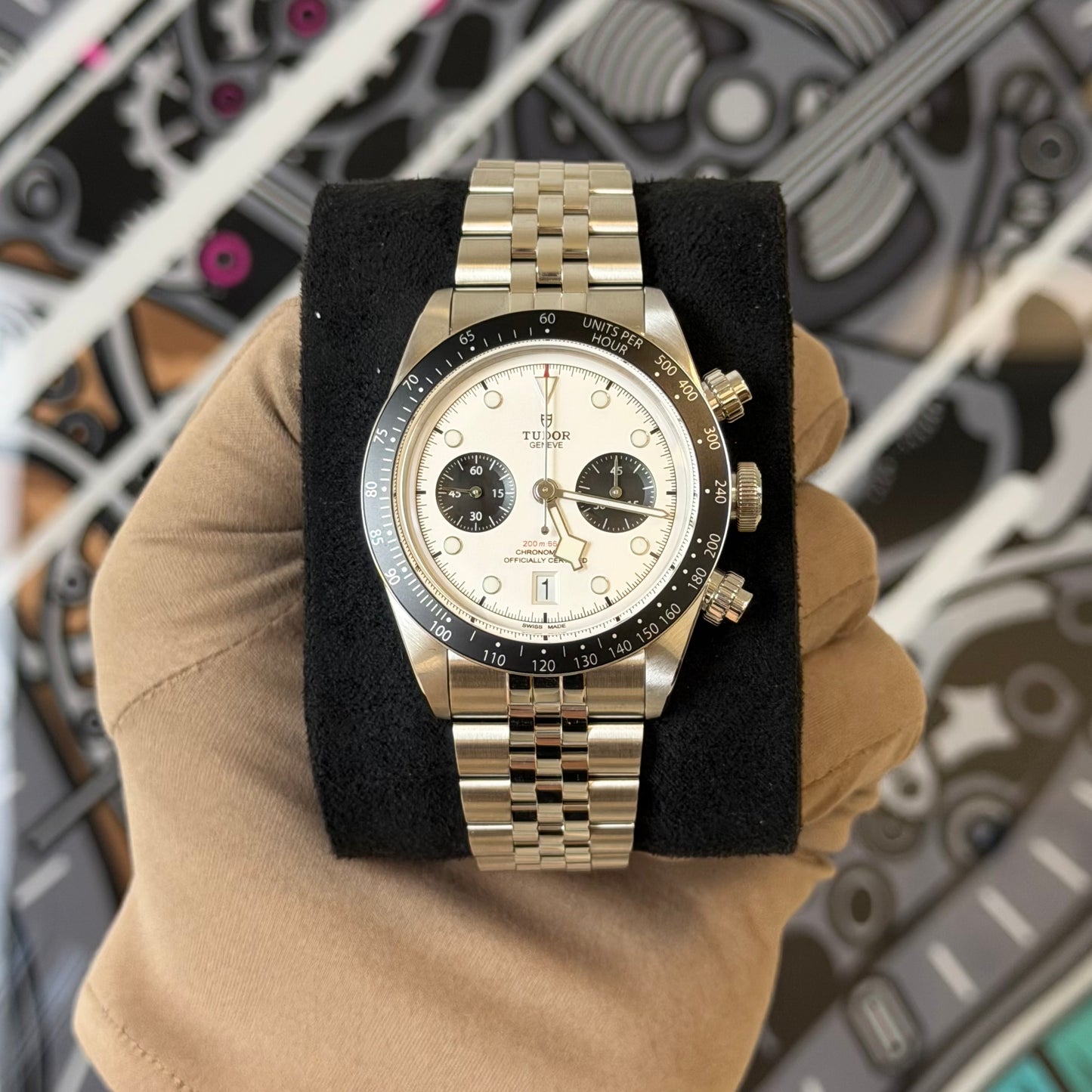 NEW Tudor Black Bay Chronograph Panda Jub 79360N