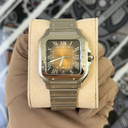 Cartier Brown Large Santos WSSA0064