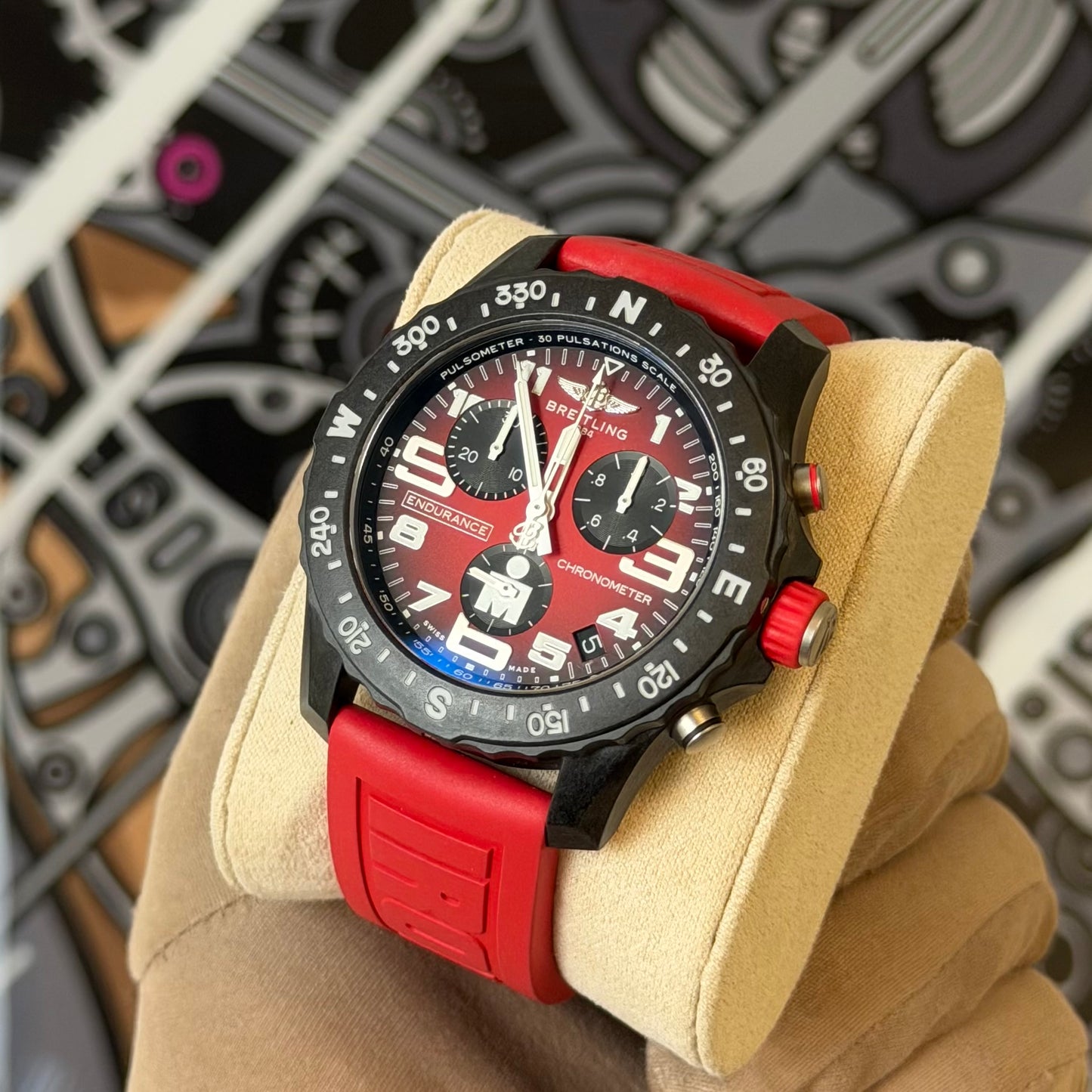 NEW Breitling Endurance Pro 44 Ironman Red X82310