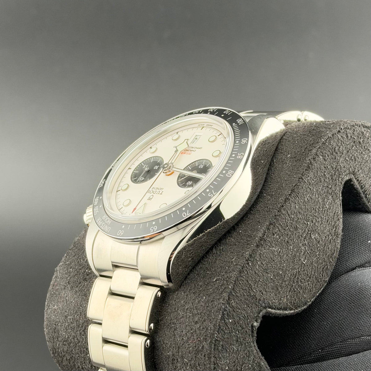 NEW Tudor Black Bay Chrono White 3-Link 79360N