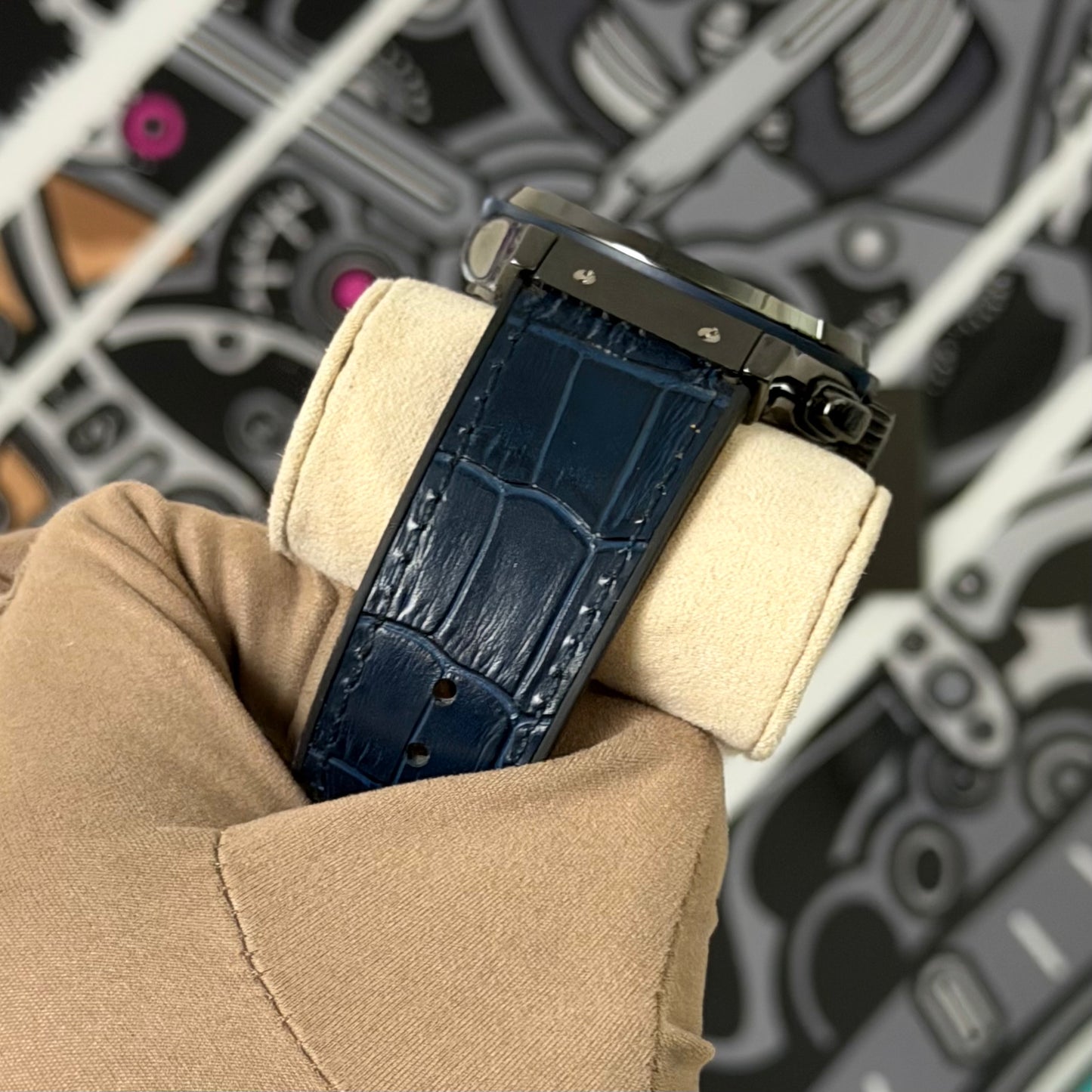 Hublot Classic Fusion Chronograph Ceramic Blue 521.CM.7170.LR