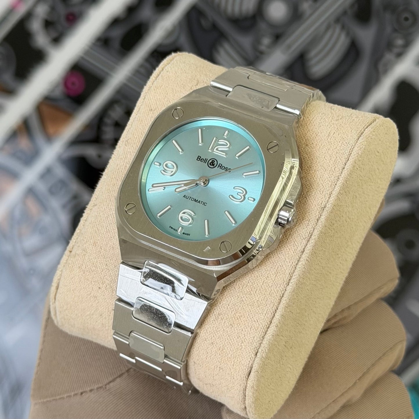 B&R BR-05 Ice Blue Steel BR05A-S-BU-ST/SST