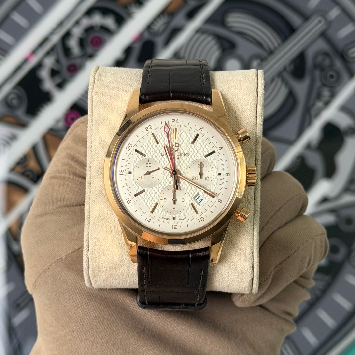 Breitling TransOcean Chrono 18K Rose Gold 
Limited Edition 200 RB0451