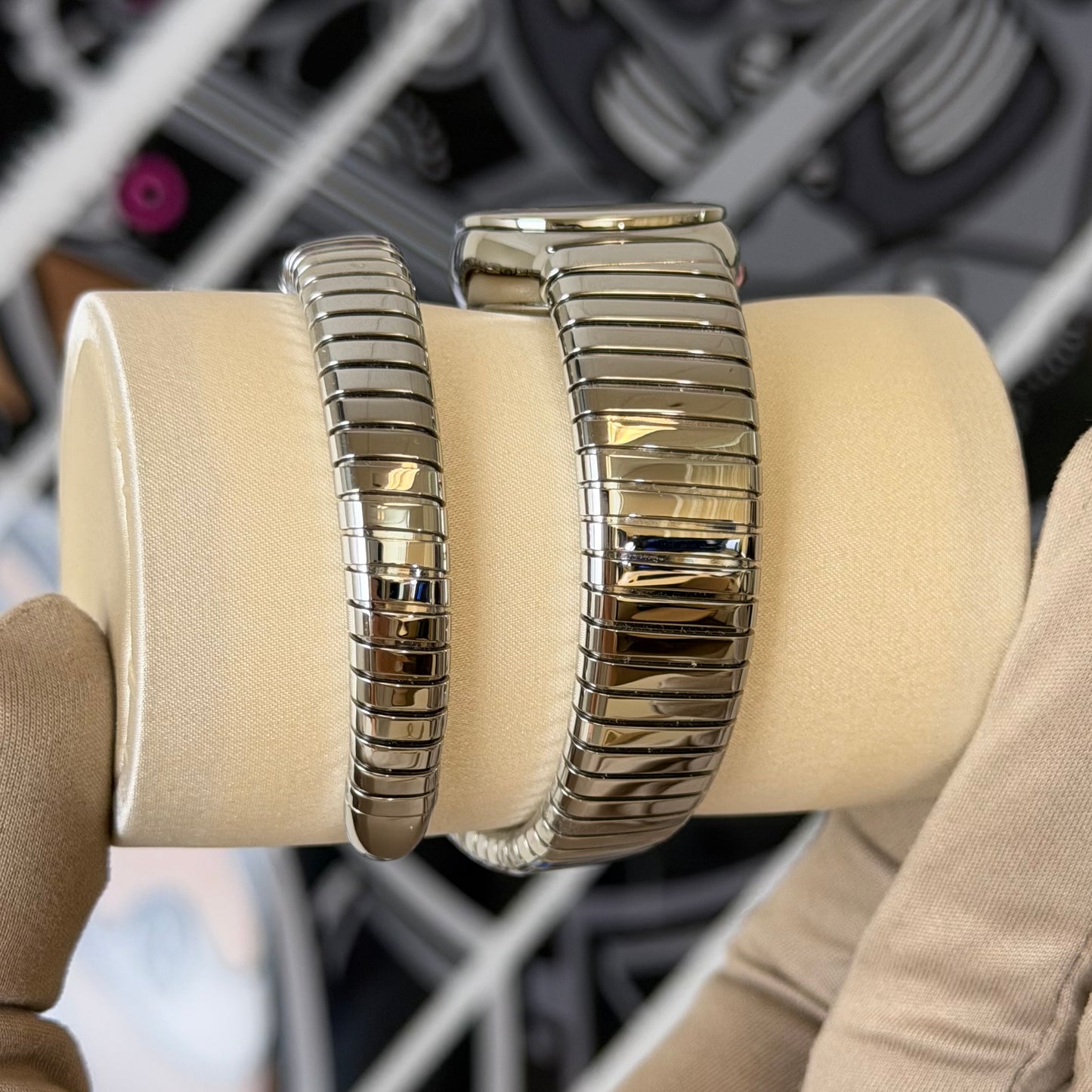 NEW Bvlgari Serpenti Tubogas Steel 101817