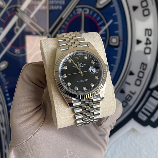 Rolex Datejust 41 Black Diamond Dial 126334